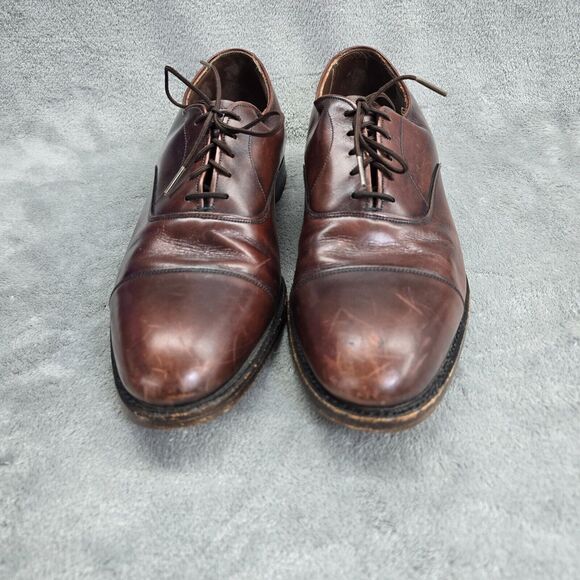 Cordwainer Wright Men's Arch Preserver Shoes Brown Oxford Leather SIze 11 - Picture 2 of 13